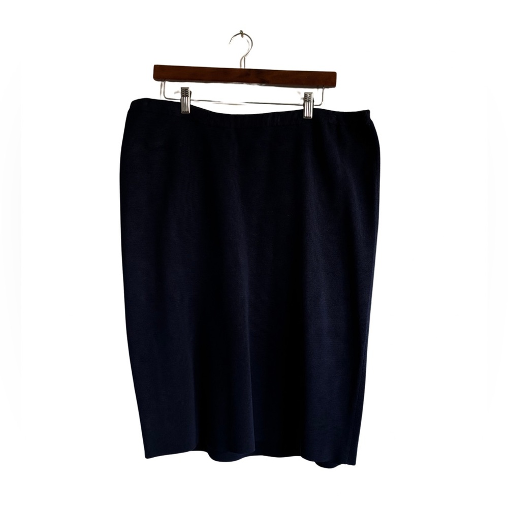 Eileen Fisher navy blue knitted knee length size XL